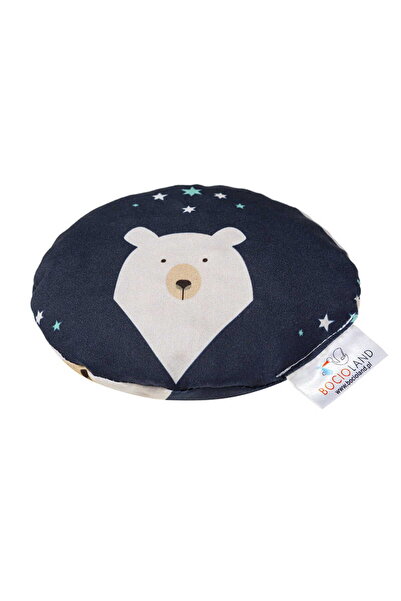 Bocioland Fleece Bear anti-colic baby pillow, filled with cherry stones, 180g