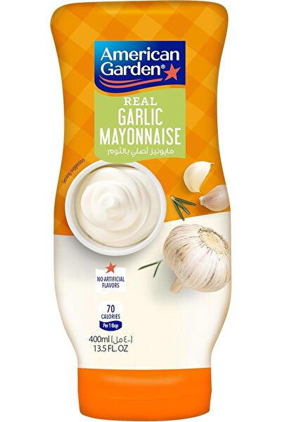 american garden Real Mayonnaise Garlic, Gluten-Free, Dairy-Free, 400ml