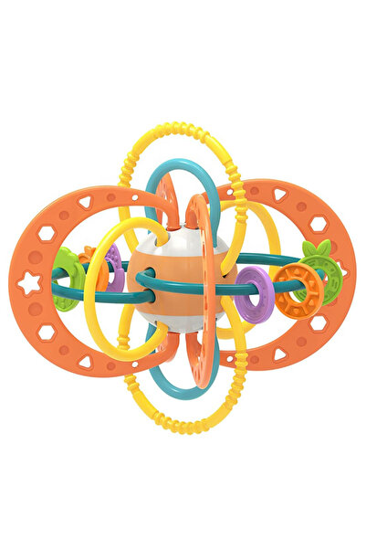 RCO Jucarie pentru bebelusi, Minge cu Inele, din silicon pentru dentitie si m...