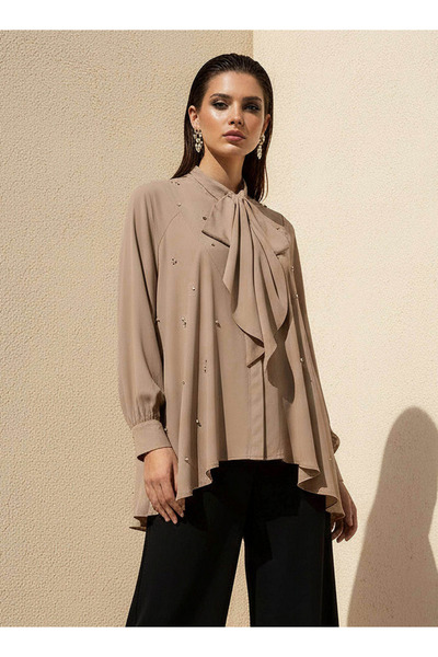 Iconic Relaxed Fit Top with Rhinestone Embellishments