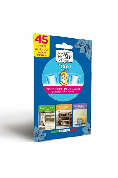 Sweet Home Odorizant dulap haine talc, Sweet Home, 3 buc