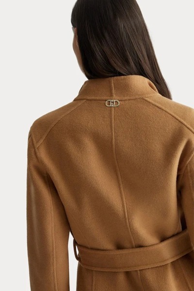 liu.jo Camel Rengi Kuşaklı Kaban