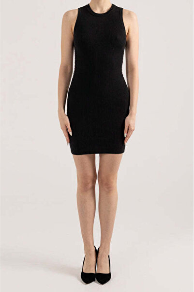 Dkny Svls Side Logo Rib Mini Dress