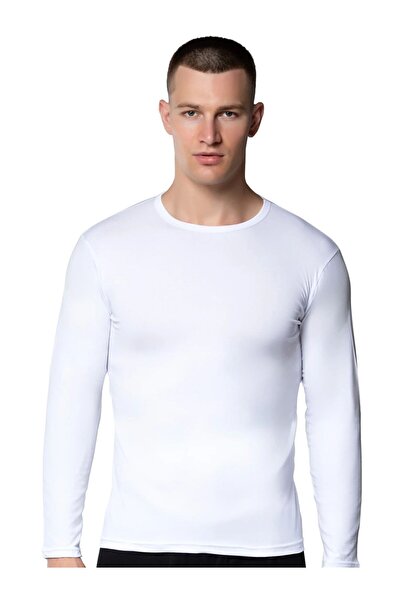 GÜMÜŞ 4022 3-Pack Men's Lycra Long Sleeve Undershirt Undershirt