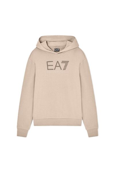 EA7 Hanorac TRAIN LOGO SERIES W HOODIE RN FANCY STRASS Femei