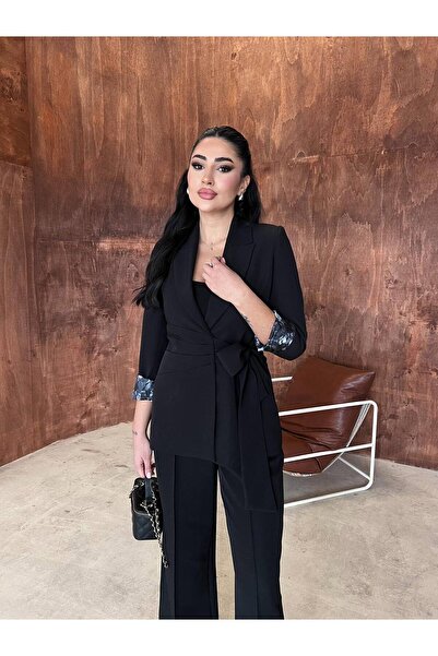 cottonage Luxury Women's Set with Waist Tie Detail