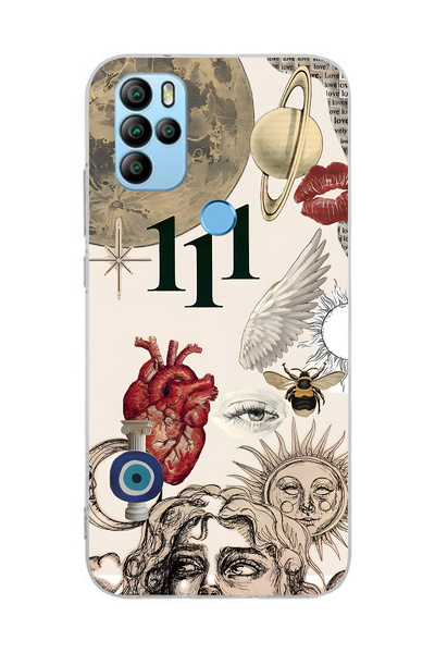 FLAMENKO حافظة هاتف شفافة متوافقة مع General Mobile GM 21 Pro مع تصميم Astro ...