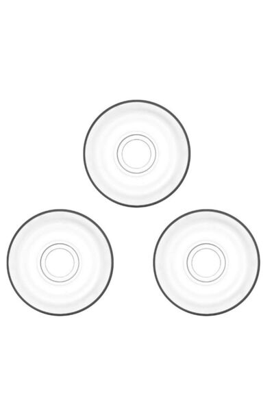 Bosphorus Glass Tea Plate 3 Pieces 11X11X2Cm