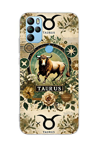 FLAMENKO General Mobile Gm 21 Pro Transparent Phone Case with Taurus Pattern