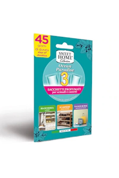 Sweet Home Αρωματικό βαμβακερής ντουλάπας από Βαμβάκι , Sweet Home, 3 τεμάχια