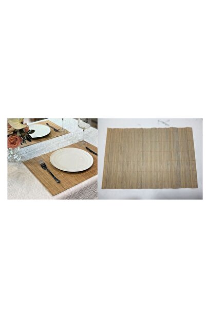 Bosphorus Bamboo American Placemat, Beige Color 30X45Cm