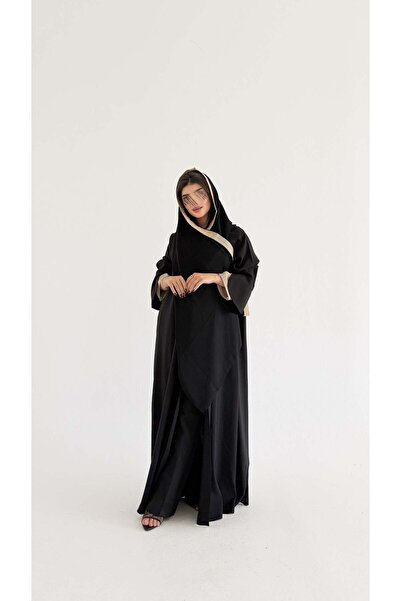 AYA MW1401 - عباية حرير رسمية ياباني مع أكمام لنن