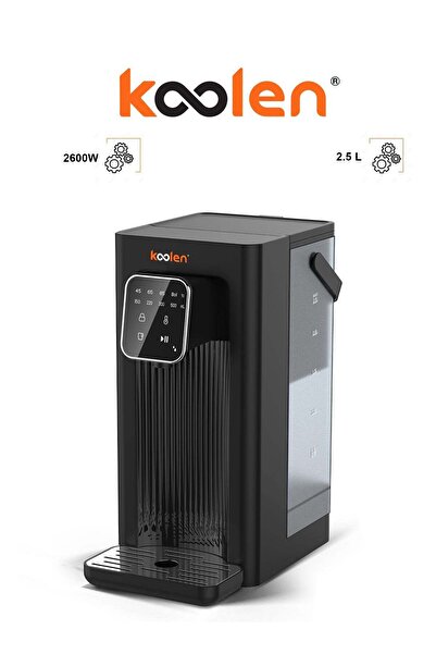 Koolen Electric Instant Kettle - 2.5 L - 2600W - Black