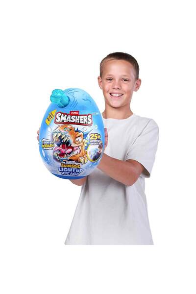 Zuru Sesli ve Işıklı Buz Devri Büyük Dino Sürpriz Yumurta MHR10000 - Açık Mav...