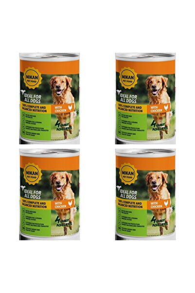 Mikan SET 4 BUCĂȚI - Hrană umedă premium pentru câini cu carne de pasăre 415g