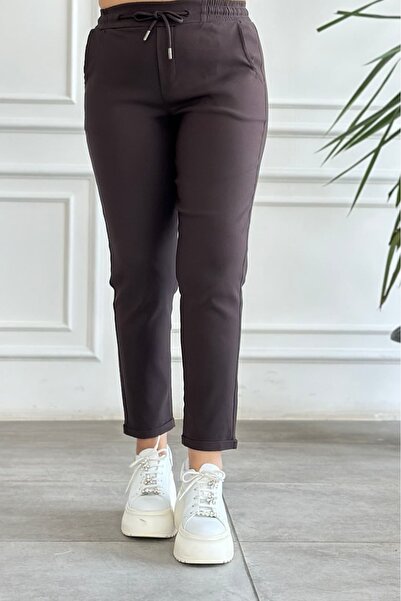 yb yağmur butik Pantaloni oversize cu talie elastică cu două picioare