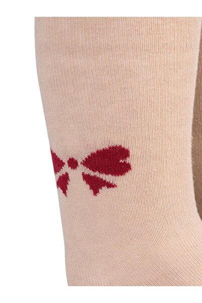 Civil Baby Лента с мотив 6 - Чорапогащи за момиченца - бежови, 18 месеца