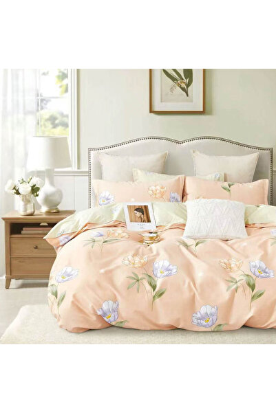 CumparaMisim Διπλό Λινό, Finet, 6 τεμάχια, Σομόν, λουλούδια