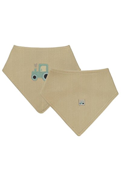 Civil Baby مريلة أطفال مزينة بتصميم سيارة - بني قياسي