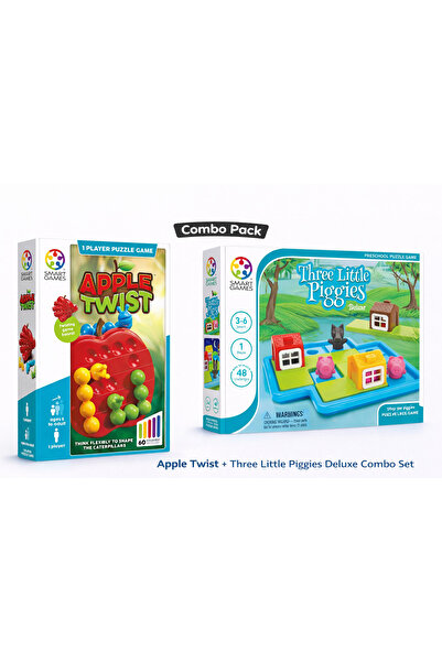 Game Apple Twist + Three Little Piggies Deluxe Puzzle Combo Set