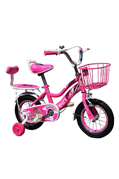 Leno Girls’ 14 Inch Bicycle With Stylish Design, Featuring Front Basket And R...