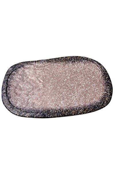 Globy Melamine Granite Matte Open Buffet Presentation Plate Rectangular – 35....