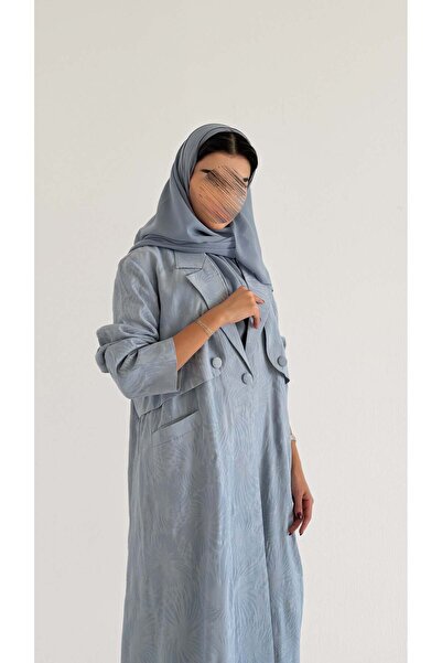 AYA MW2092 - Elegant jacquard abaya with a modern blazer cut