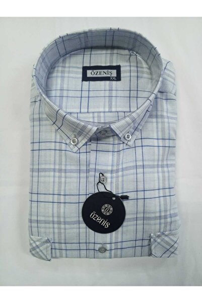 Özeniş Çift Cepli Kapaklı Kareli Uzun Kollu Gömlek