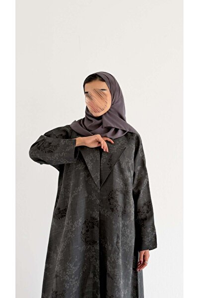 AYA MWT1007 - Embroidered Linen Abaya