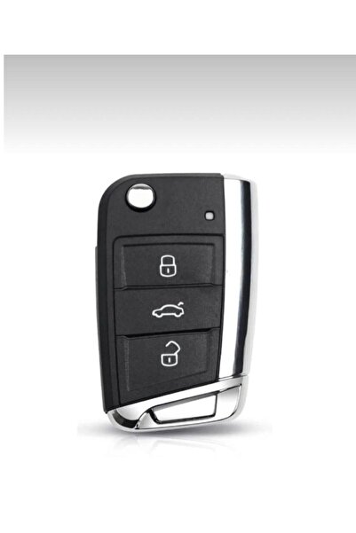 ÖZEN KEYS Volkswagen Golf 7 Compatible Remote Control Case Key Case with 3 Bu...