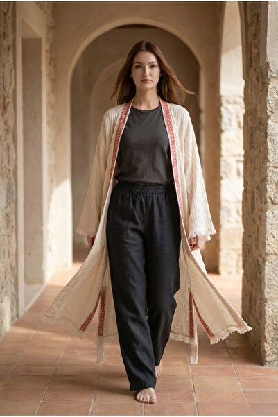 ZERLA Babylon Bamboo Kimono Robe- Lightweight. Handmade in Turkey