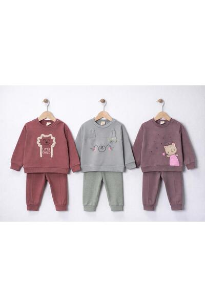 air baby 3 LÜ KIZ BEBEK TAKIM