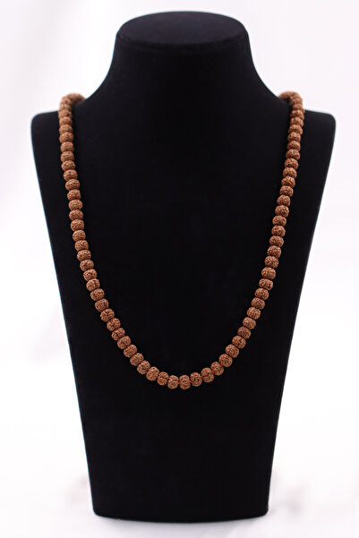 SAURACHI Rudraksha Seed Necklace Seed Natural Stone Strand 7-8 mm