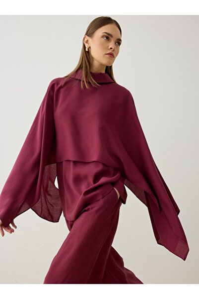 Refka Комплект туника и панталони с асиметрична кройка от модален плат - борд...