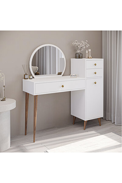 ROEWOOD DURU MAKYAJ MASASI BEYAZ