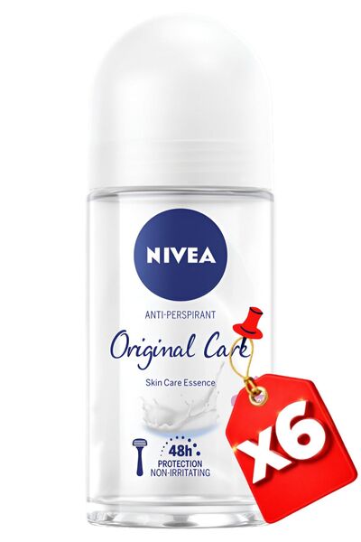 NIVEA WOMEN ORIGINAL CARE 50ml x6 PCS