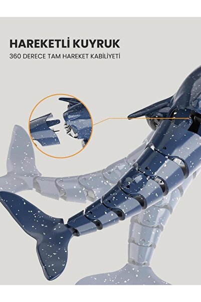 LETS BE CHILD Denizde ve Havuzda Suda Giden Uzaktan Kumandalı Köpekbalığı Oyu...