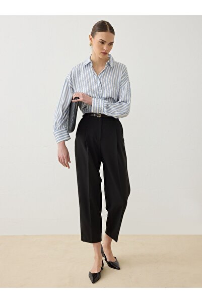 Refka Pantaloni clasici cu talie înaltă - Negri -