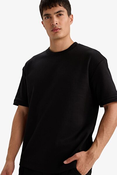 DeFacto Ανδρικό T-shirt B6494AX/BK81 ΜΑΥΡΟ