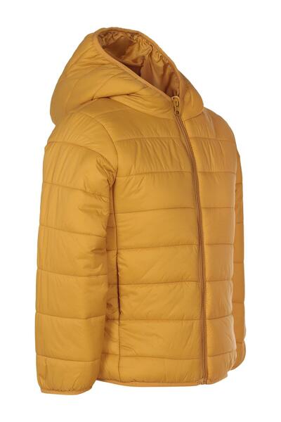 Civil Boys Μπουφάν με σχέδιο ράγες γυαλιστερό για 6-9 ετών - Μουσταρδί για 9-...