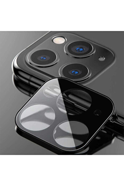 zore iPhone 11 Pro Max Cp-02 Metal Camera Protector - Black