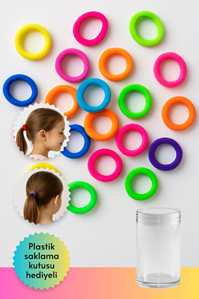 Bimotif 32 قطعة من مشابك الشعر المطاطية، ألوان متنوعة (2 علبة تخزين هدية)