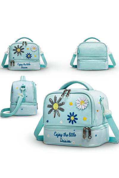 BAYBEE Premium Insulated Kids Lunch Bag with Bottle Holder, Lightweight Schoo...