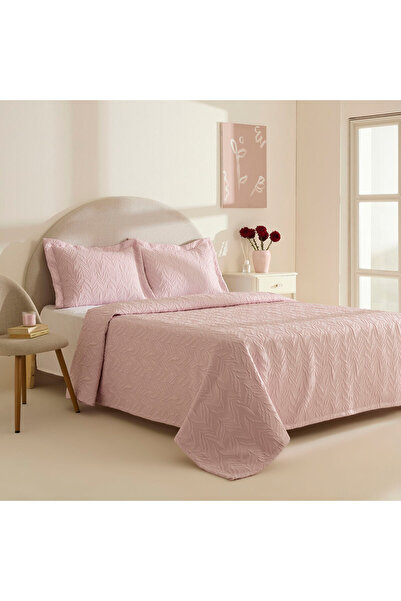Karaca Home Hollie Çift Kişilik Yatak Örtüsü Pudra