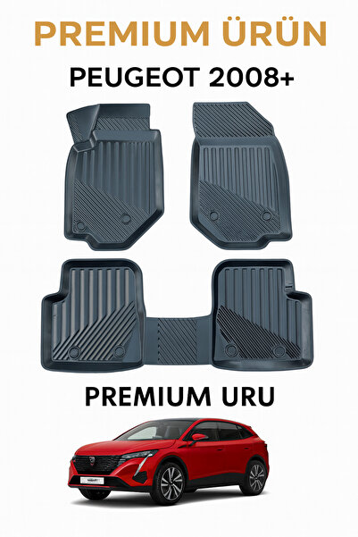 Black Gold Peugeot 2008 2020+ 3D Havuzlu Oto Paspas TPE Tam Uyumlu
