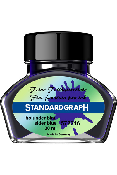 Standardgraph Flacon de cerneală Albastru Permanent 30 ml, StandardGraph, 572216