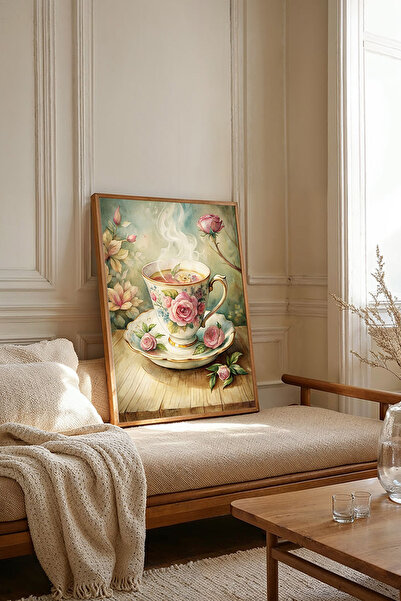 Dekorsiahome لوحة فنية بإطار خشبي من قطعة واحدة TK3026