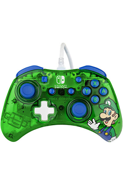 Pdp Rock Candy Wired Controller for Nintendo Switch - Luigi Lime