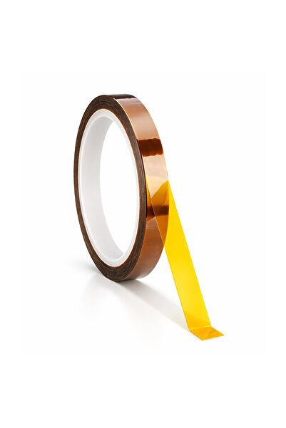 Genel Markalar Kapton Bant 10mm 30m Yüksek Isıya Dayanıklı Yanmaz Bant - Kahv...