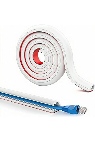 The Bros غطاء سلك جداري ذاتي اللصق بطول مترين، غطاء مرن لقناة الكابلات لتنظيم...